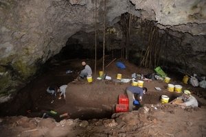 Excavations in progress at Pango la Kijiji, Summer 2016