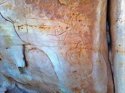 20<sup>th</sup> century Navajo rock art carving, northwestern Arizona