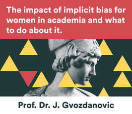 Distinguished Lecture von Jadranka Gvozdanovic: "The impact of implicit bias for women in academia and what to do about it"