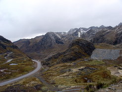 Road between Chavin and Huaraz, Peru.