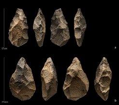 Handaxes from the site of Saffaqah, Saudi Arabia.