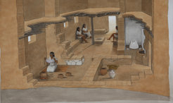 Reconstruction of a Philistine House from the 12th Century B.C.E.
