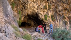 The entrance to the Pebdeh Cave.