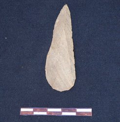 Levallois point from the Pebdeh Cave.