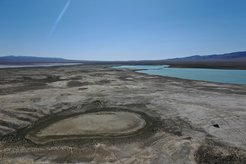 Palaeolake features near the current lake of Khutag Nuur
