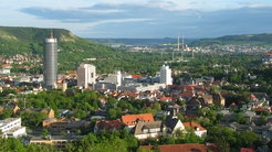 Die Stadt Jena - Blick vom Landgrafen in Richtung Süden