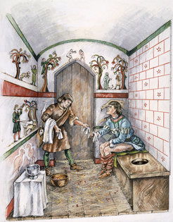 Mittelalterliche Latrine (um ca. 1350)
