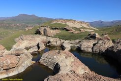 A view of the Maloti-Drakensberg mountains in Lesotho