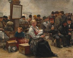 In the Land of Promise (1884), Painting by Charles Frederic Ulrich