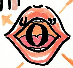 In many languages, the words for round things tend to have rounded vowels, sounds whose pronunciation involves rounding the lips, such as o or u.