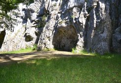 Entrance of the Troisième caverne of Goyet in Belgium. An international team of researchers has identified new Neandertal remains showing evidence of cannibalism among the archeological collection excavated at the site almost 150 years ago.